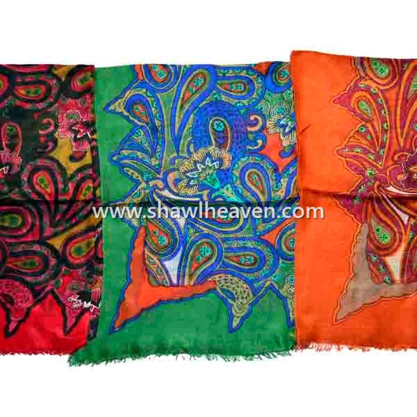 Paisley Scarf in pure Silk, Design Your Own Custom Digital Print Scarf